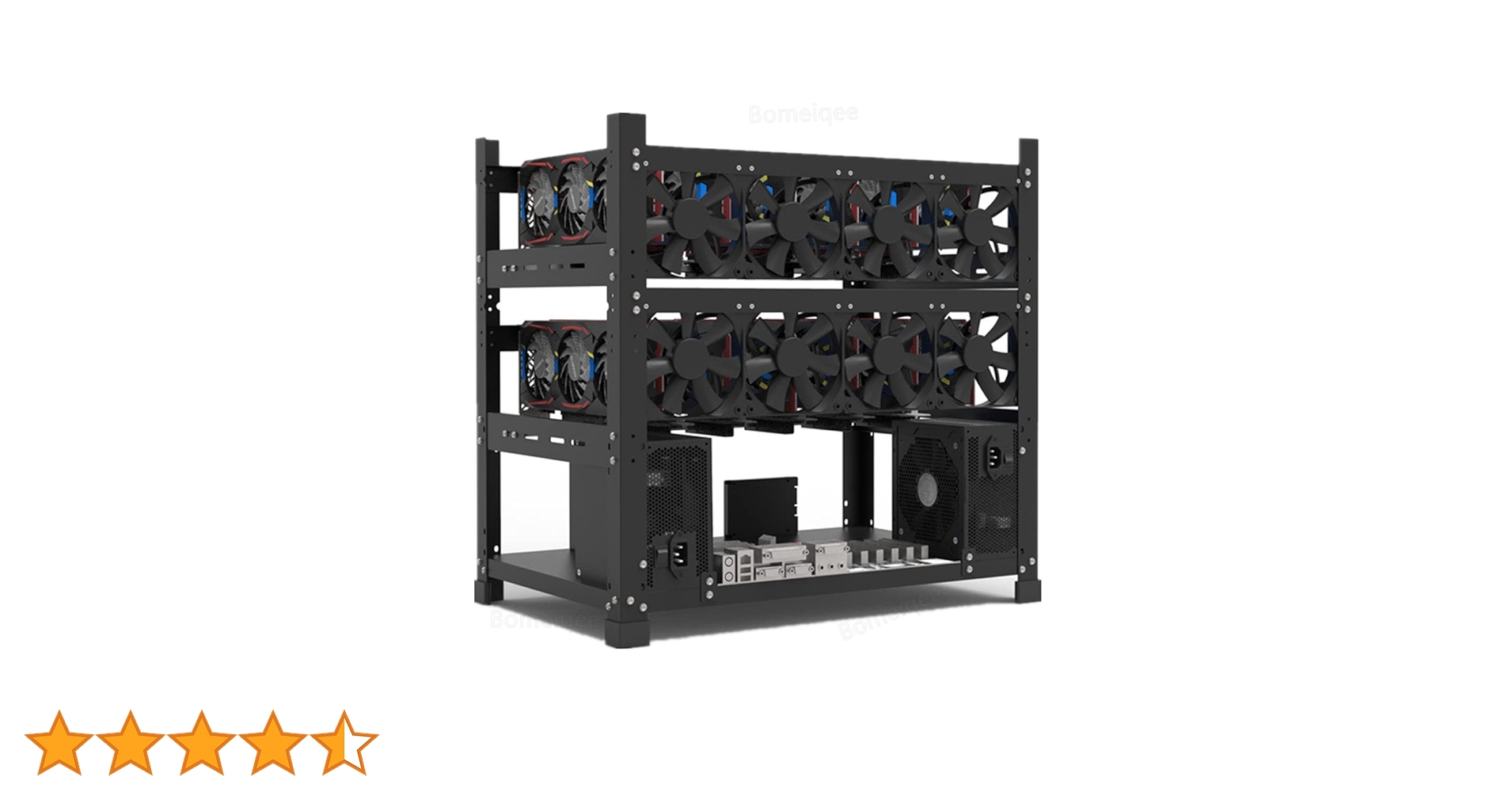 Amazon.co.jp: 12GPU用マイニングリグフレーム、スチールオープンエア